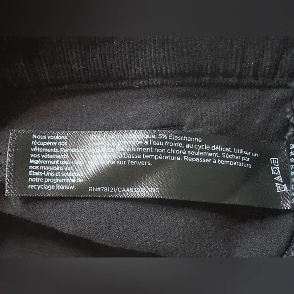 Eileen Fisher Black Wide-Leg Corduroy Trousers size 1x - Picture 4 of 9